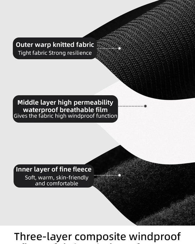 ROCKBROS Cycling Trousers With Italian Trouser Pad Long Tights Reflective Leggings Winter Fleece Thermal Anti Slip Pants 0-10°