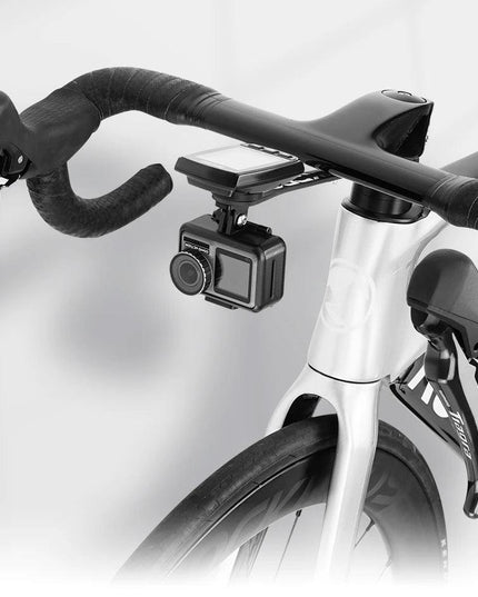 ROCKBROS Bike Computer Holder Carbon fiber For Garmin Bryton GoPro Camera Light Stand Cycling Computer Mount Extension Bracket