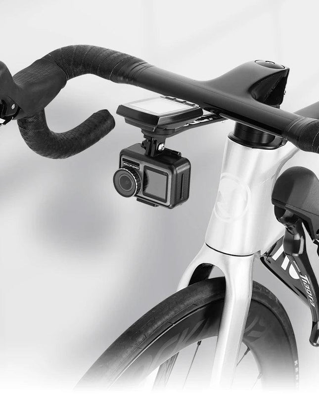 ROCKBROS Bike Computer Holder Carbon fiber For Garmin Bryton GoPro Camera Light Stand Cycling Computer Mount Extension Bracket