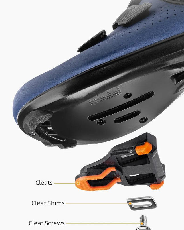 ROCKBROS Pedal Self-locking Carbon Fiber Bicycle Pedal For SPD System Ultralight Road Bike Pedal Cleat Platform Lock For Shimano