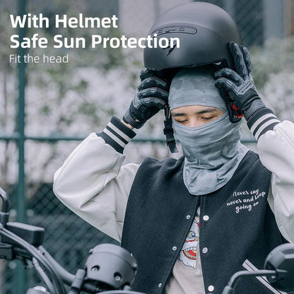 ROCKBROS Full Face Mask UV Sun Protection Cycling Mask Summer Balaclava Hat Bike Scarf Breathable Outdoor Motorcycle Face Masks