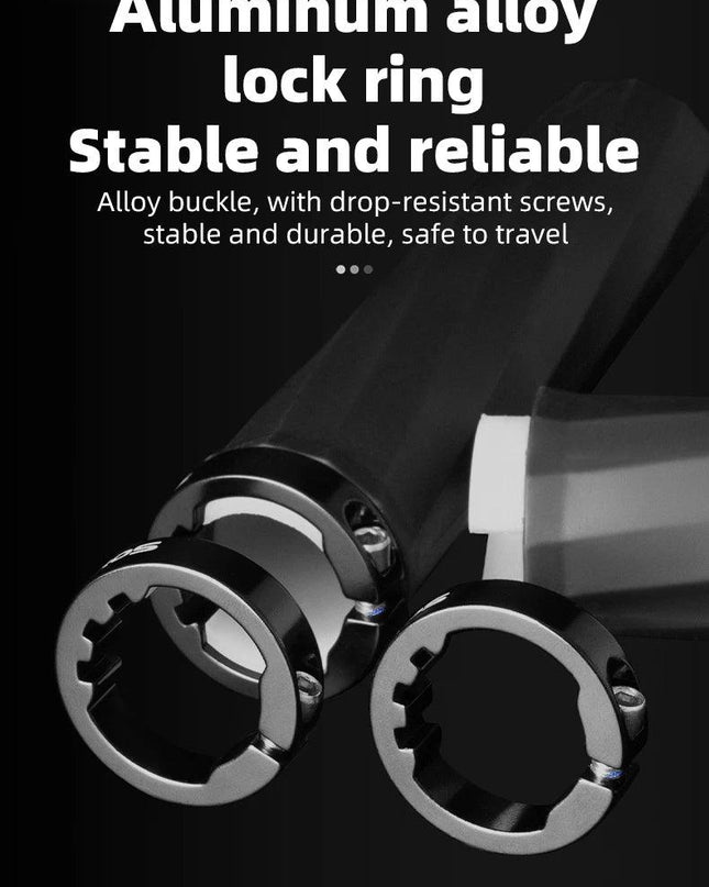 ROCKBROS MTB Handlebar Grips Unilateral Locking Shock-Absorbing Anti-Slip TPE Comfortable Mountain Handle Grips Bike Accessories