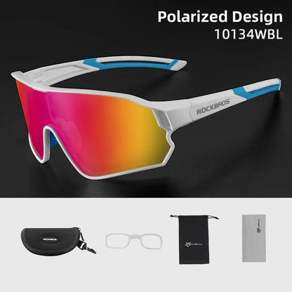 ROCKBROS Polarized Glasses UV400 Sunglasses Sport Protection Glasses Bicycle Eyewear Outdoor Hiking Camping Golf Cycling Goggles