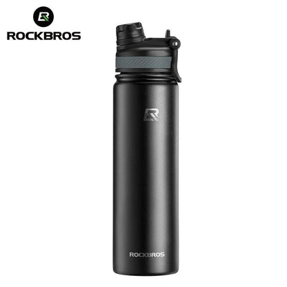 ROCKBROS 1L Thermal Water Bottle Sports Water Bottle Non Slip 304 Stainless Steel Cold And Hot Thermo Cup Cycling Hiking Equip