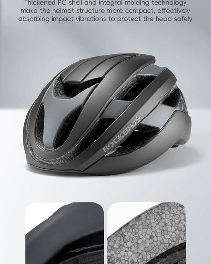 ROCKBROS Cycling Helmet Ultralight Safety Road Mountain Bike Helmet Adjustable Intergrally-molded Outdoor Racing Road Helmet