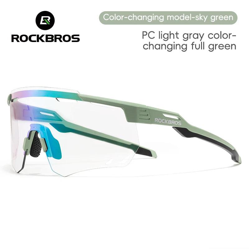 ROCKBROS Cycling Glasses MTB Road Bike Eyewear Driving Golf Goggles Protection Sports UV400 Sunglasses Polarized/Photochromic