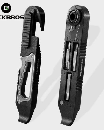 ROCKBROS Bicycle Wrench Set High Strength Multifunctional Portable Bicycle Tire Levers Ratchet Wrench Kit Bike Tire Prying Rod