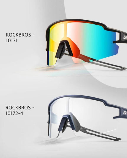 ROCKBROS Cycling Glasses Photochromic Eye Protecting Glasses Glasses Eyewear Goggles Windproof Bicycle Outdoor Sports Sunglasses