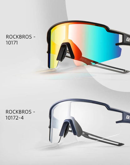 ROCKBROS Cycling Glasses Photochromic Eye Protecting Glasses Glasses Eyewear Goggles Windproof Bicycle Outdoor Sports Sunglasses