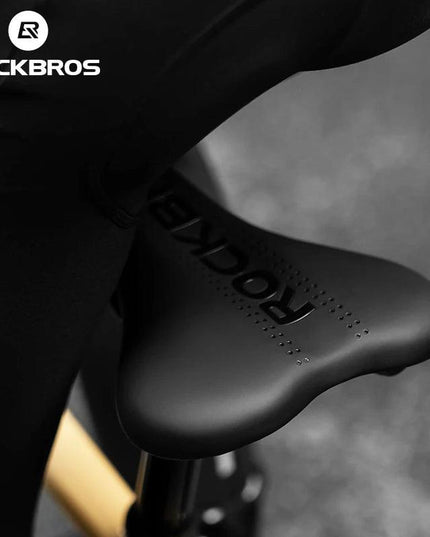 ROCKBROS Bicycle Saddle Comfortable Cycling Cushion Shock Absorption Wear-Resistant Bike Saddle PU Leather Breathable Cushion