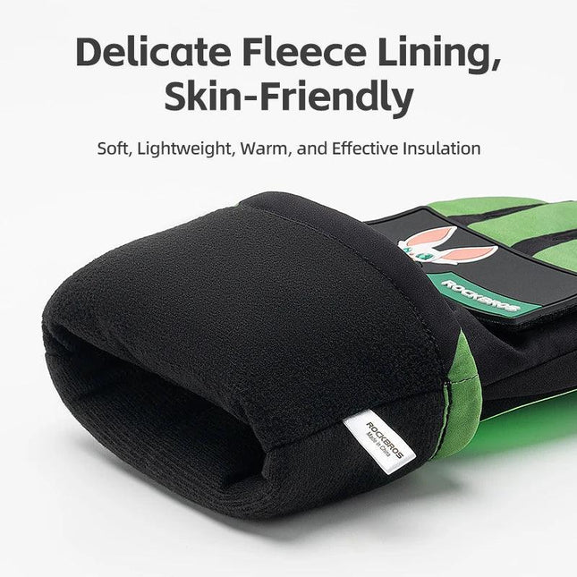 ROCKBROS Heat Skiing Gloves Electric Heated Gloves Winter Thermal Gloves Snowboard Cycling Motorcycle Bicycle Ski Outdoor Glove