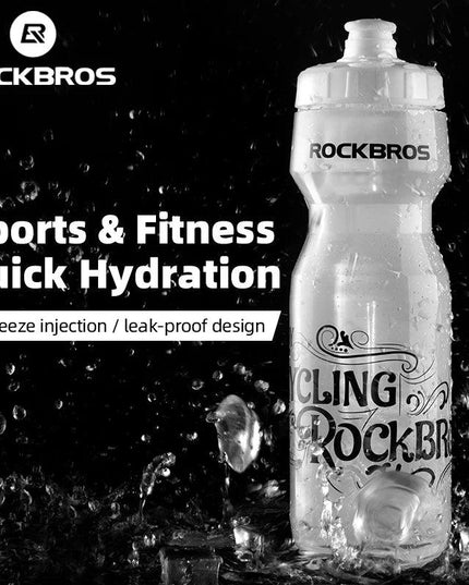 ROCKBROS Bicycle Bottle Mountain Bike Water Drink Bottle Outdoor Sports Plastic Portable Large Capacity Cycling Water Bottle