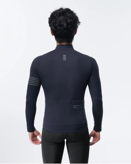 ROCKBROS Winter Cycling Jacket Warm Long Sleeves Top Riding Clothing Tight Reflective Logo Men's Cycling Jersey Profession Cloth