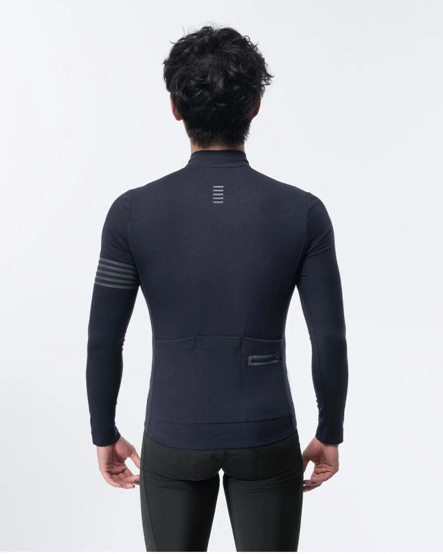 ROCKBROS Winter Cycling Jacket Warm Long Sleeves Top Riding Clothing Tight Reflective Logo Men's Cycling Jersey Profession Cloth