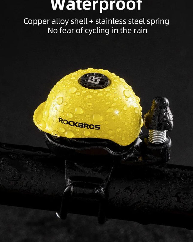 ROCKBROS Creative Bicycle Bell 80DB Copper Alloy Nylon Base Mini Cap Bike Bell for MTB Road Bike Ultra-Light Bicycle Accessories