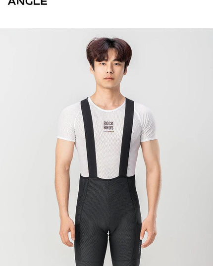 ROCKBROS Cycling Bib Shorts Classic Men Bike Pants Ciclismo Bicycle Shorts Pockets Outdoor Breathable Reflective Tights Shorts