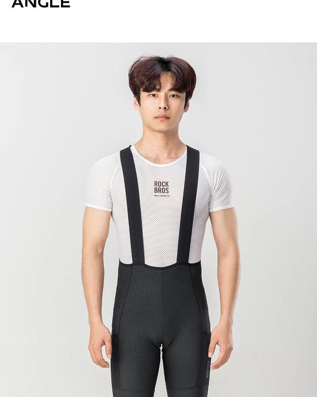 ROCKBROS Cycling Bib Shorts Classic Men Bike Pants Ciclismo Bicycle Shorts Pockets Outdoor Breathable Reflective Tights Shorts