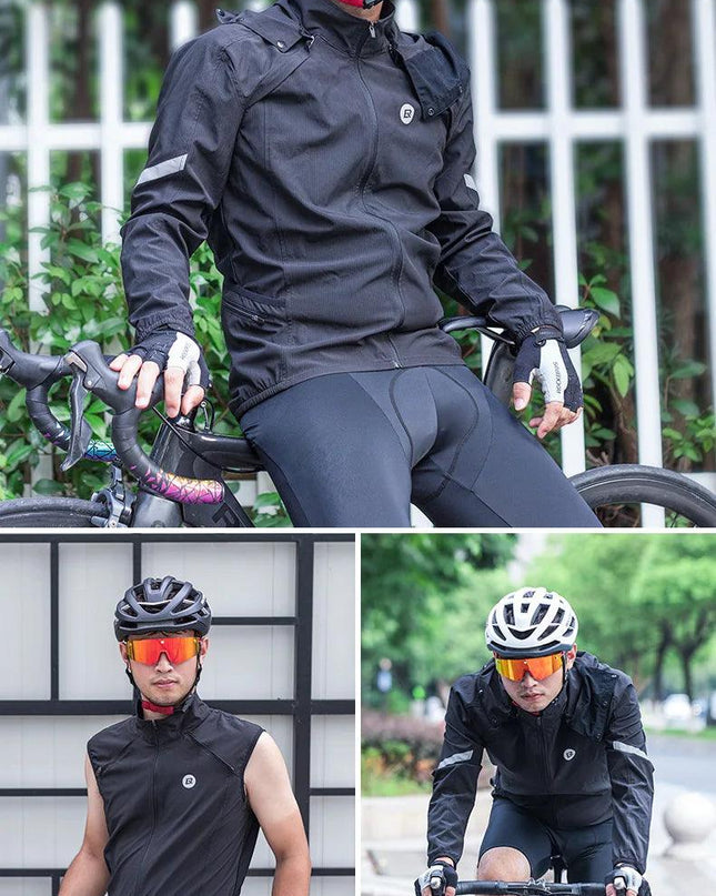 ROCKBROS Cycling Jacket Bicycle Men Jersey Breathable Clothing MTB Women Windproof Reflective Quick Dry Coat Sports Equipment