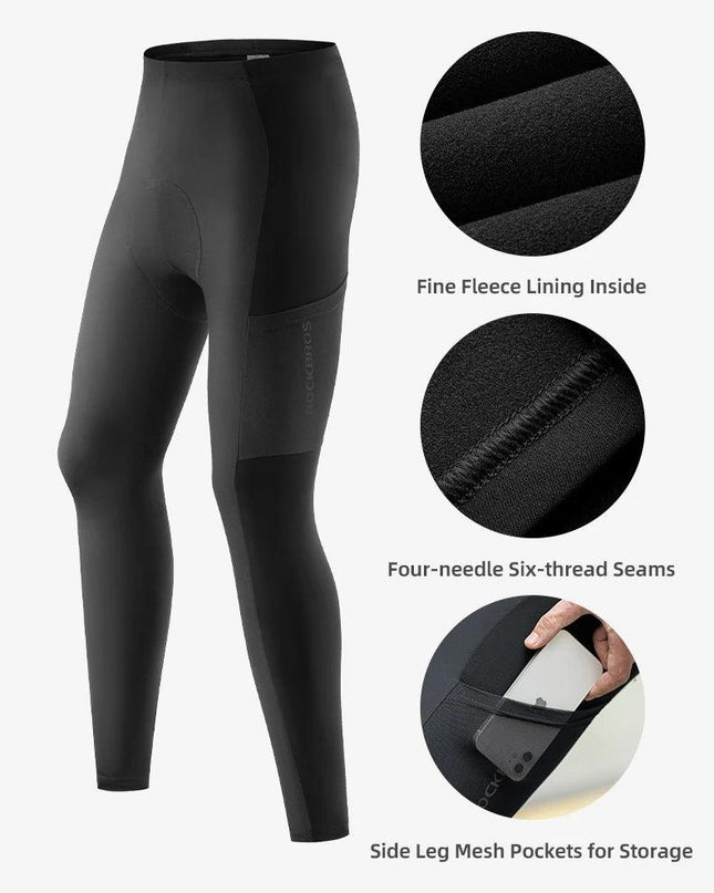 ROCKBROS Autumn Winter Cycling Jacket Fleece Bicycle Clothing for Men Women MTB Road Professional Training Jersey Warm Jacket