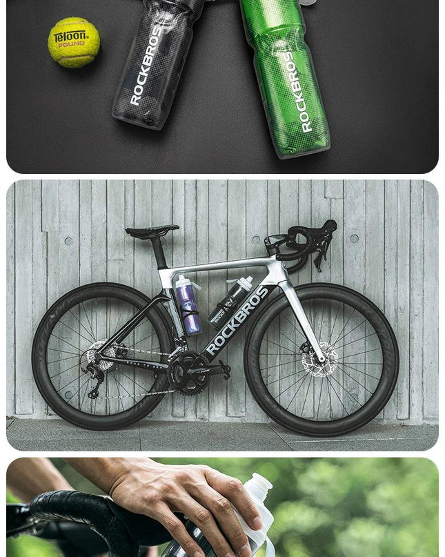 ROCKBROS Cycling Insulated Water Bottle 750ml PP5 Material Outdoor Sports Fitness Running Riding Camping Hiking Portable Kettle