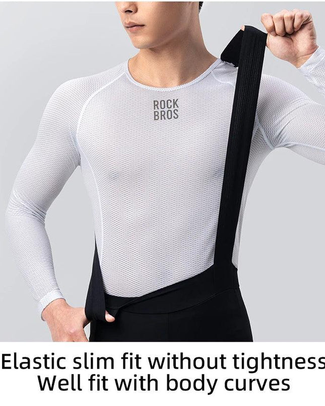 ROCKBROS Bike Jerseys Long Sleeves Breathable Mesh Men Bike Shirt Cycling Clothing Comfortable Summer Racing Clothes Reflective