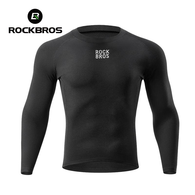 ROCKBROS Winter Cycling Underwear Warm Breathable Moisture Wicking First Layer Bicycle Clothing for Men Cycling Base Layer Sport