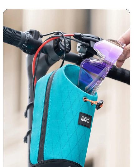 ROCKBROS Folding Bicycle Water Bottle Bags Fashion Front Frame Kettle Bags for Brompton Bike Electric Scooter Tools Package