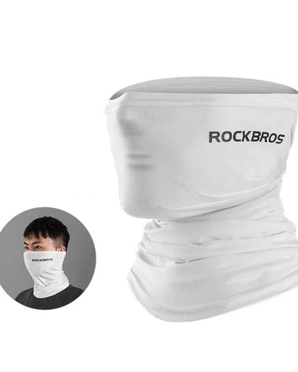 ROCKBROS Summer Face Scarf Neck Sun Protection Silk Cycling Headwear Motorcycle Scooter MTB Road Cycling Mask Breathable Bandana