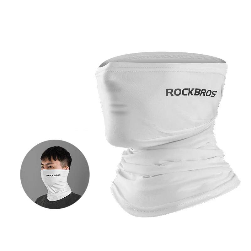 ROCKBROS Summer Face Scarf Neck Sun Protection Silk Cycling Headwear Motorcycle Scooter MTB Road Cycling Mask Breathable Bandana