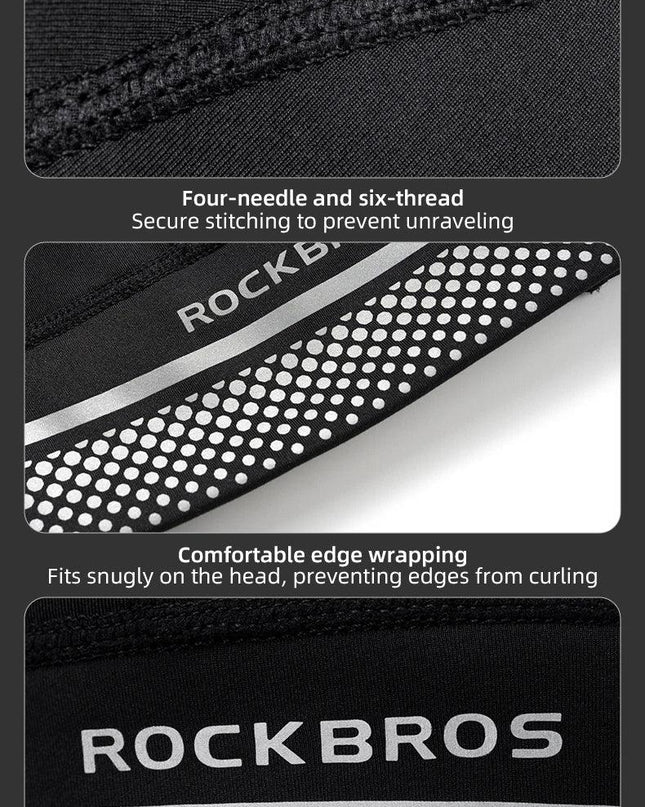 ROCKBROS Winter Fleece Ski Cap Windproof Thermal Cycling Cap Warmer Motorcycle Hat Helmet Liner Running MTB Bike Headwear
