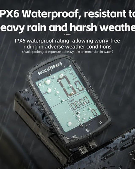 ROCKBROS  Bicycle Computer GPS 5.0 ANT Bluetooth Waterproof Wireless Cyclocomputer Speedometer Bike Stopwatch Bike Accessories
