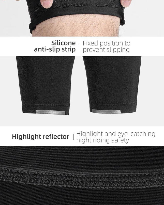 ROCKBROS Cycling Shorts Men Bib Shorts Summer Elastic Padded Bike Tights Anti-slip Breathable MTB Ciclismo Bicycle Under Wear