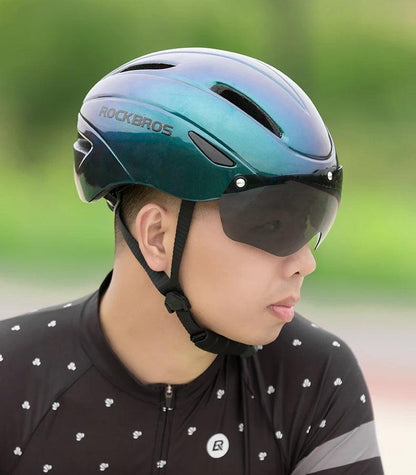 ROCKBROS Bicycle Helmet Cycling LED Light Rechargeable Cycling Helmet Mountain Road Bike Helmet Sport Safe Hat For Man