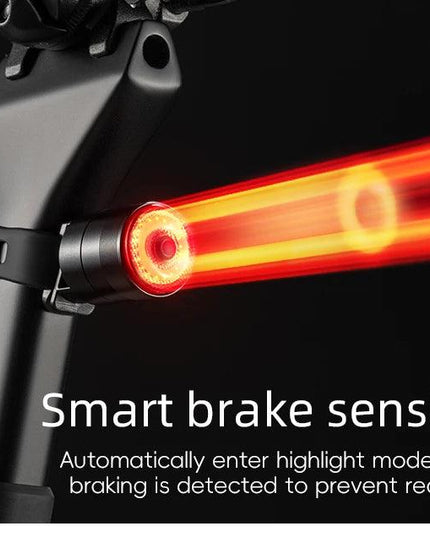 ROCKBROS Bicycle Smart Auto Brake Sensing Light IPx6 Waterproof Type-C Charging Taillight Bike Rear Light Accessories Q5 Mini