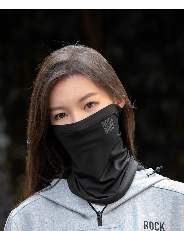 ROCKBROS Ski Mask Winter Warm Hiking Scarf Fleece Neck Scarf Camping Hiking Balaclava Cycling Face Mask Windproof Breathable