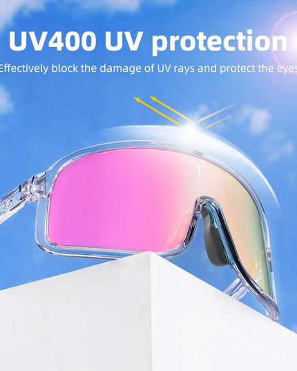 ROCKBROS Cycling Glasses Outdoor Bike Sunglasses UV400 Eyewear Sports Eye Protection Windproof Riding Big Frame Polarized Glasse