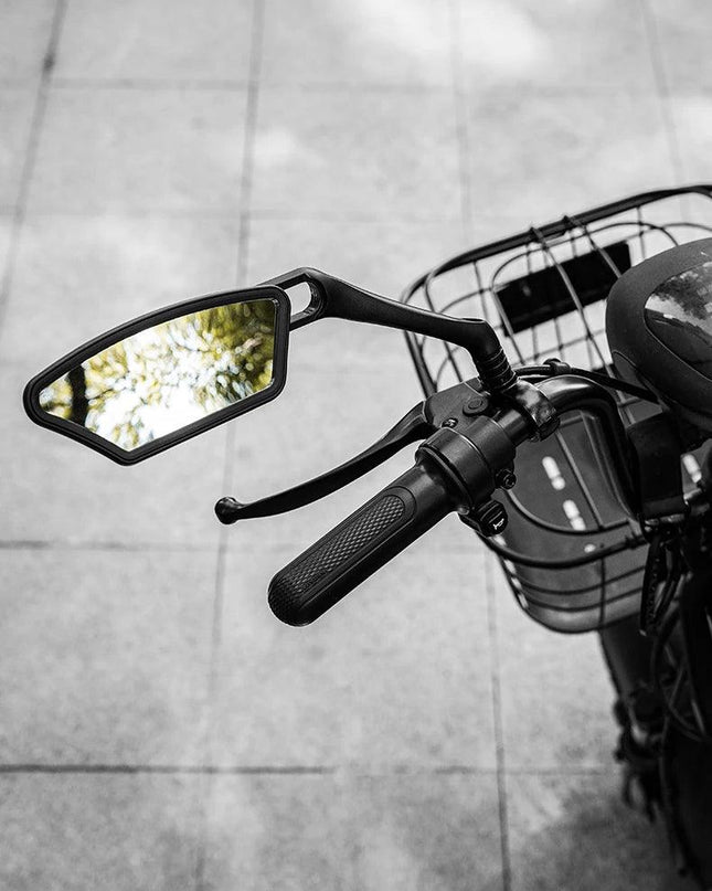ROCKBROS Bicycle Mirror Handlebar Rear View Stainless Steel Reflector Universal Wide-Range 360° Adjustable Mirror Bike Accessory