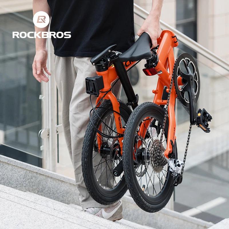 ROCKBROS Bike 16 inch with SRAM X4/X5-speed Aluminium Alloy Frame Adult Folding Bike Adjustable 9-Speed 11-32T Cassette Bike