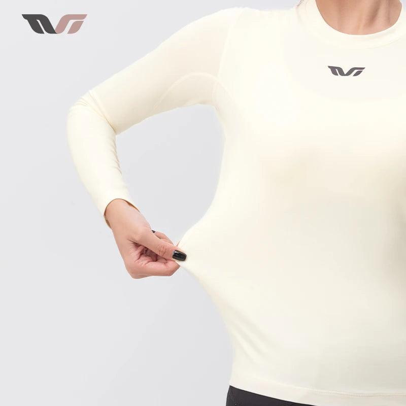 ROCKBROS TVI Series Thermal Underwear Lightweight Fleece Long Sleeve Innerwear Autumn Winter Women Tight Underwear Cycling Wear