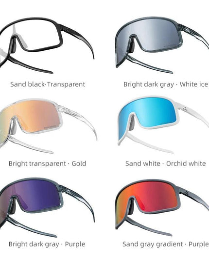 ROCKBROS Cycling Glasses Outdoor Bike Sunglasses UV400 Eyewear Sports Eye Protection Windproof Riding Big Frame Polarized Glasse