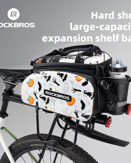 ROCKBROS 3 In 1 Bicycle Trunk Bag 35L Big Quality MTB Gravel Bike Bag Hard Shell Travel Luggage Panniers with Waterproof Cover