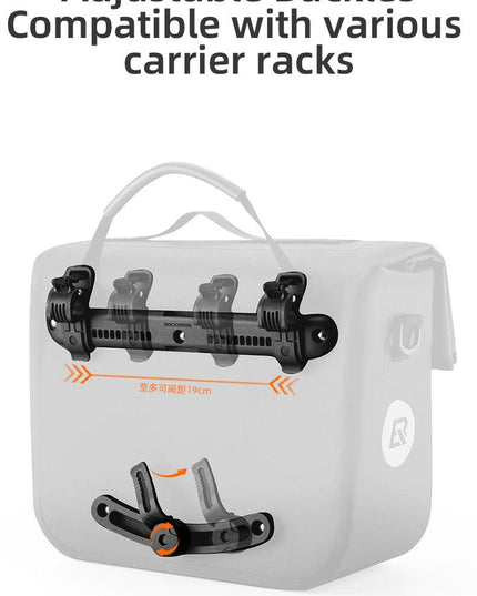 ROCKBROS 15L Multifunctional Saddle Bag Waterproof Cycling MTB Bike Rack Bag Travel Bag 3D support Big Capacity Bicycle Rear Bag
