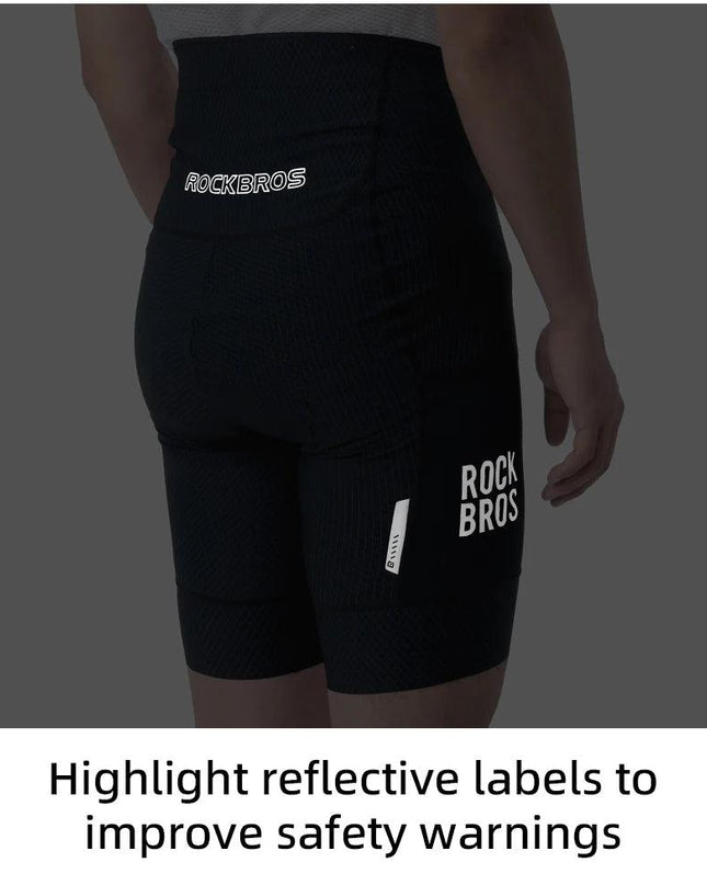ROCKBROS Cycling Shorts Breathable Bicycle Clothing Sports Racing Tights Reflective With Pockets Quick Dry Bike Half Pants