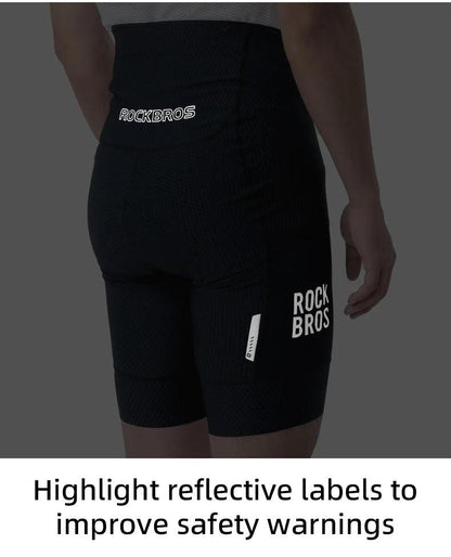 ROCKBROS Cycling Shorts Breathable Bicycle Clothing Sports Racing Tights Reflective With Pockets Quick Dry Bike Half Pants