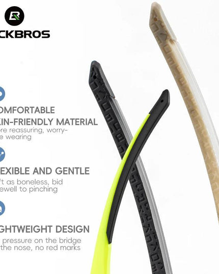 ROCKBROS Cycling Glasses Lightweight Frameless Bike Glasses High-Definition Lenses Road Bicycle Protection Goggles Sport Eyewear