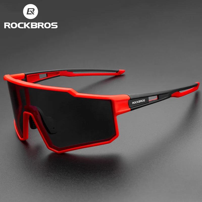 ROCKBROS Polarized Photochromic Glasses Cycling Sunglasses Outdoor Sports UV400 MTB Road Women Men Bicycle Goggles Adjustable