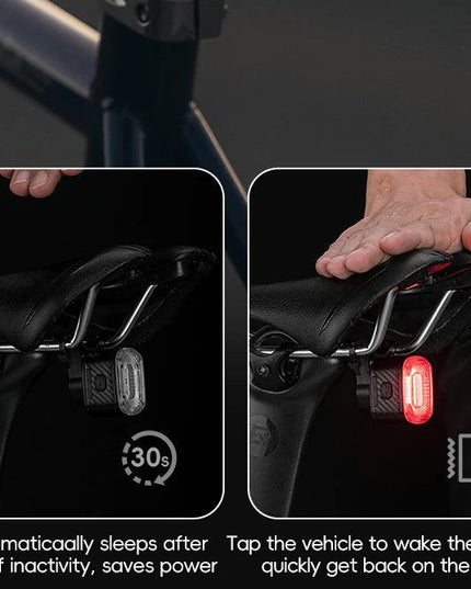ROCKBROS BicycleTaillight Smart Brake Sensing Day/Night Sensing Waterproof Type-C Cycling Taillight Bike Accessories R Series