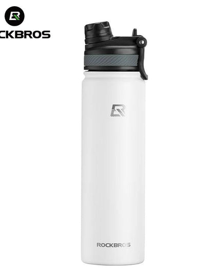 ROCKBROS 1L Thermal Water Bottle Sports Water Bottle Non Slip 304 Stainless Steel Cold And Hot Thermo Cup Cycling Hiking Equip