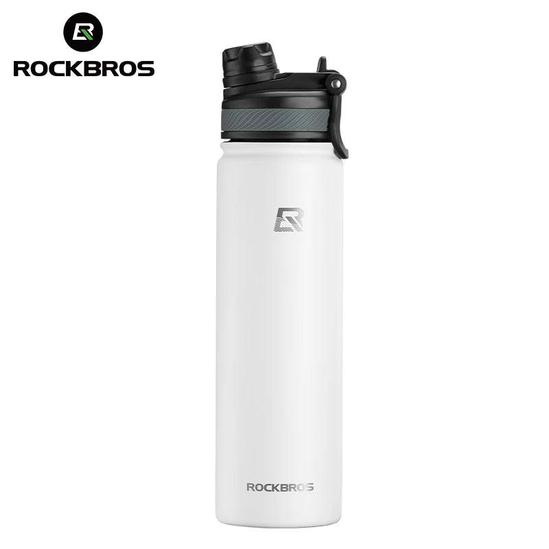 ROCKBROS 1L Thermal Water Bottle Sports Water Bottle Non Slip 304 Stainless Steel Cold And Hot Thermo Cup Cycling Hiking Equip