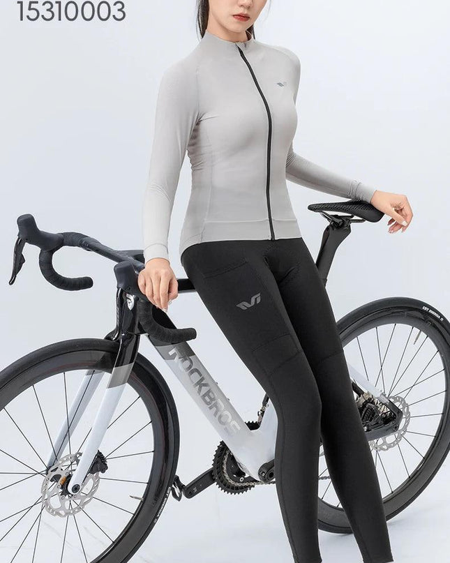 ROCKBROS TVI Series Women's Cycling Pants Riding Mountain Bike Trousers Windproof Breathable Bicycle Padded Tights Asain Size